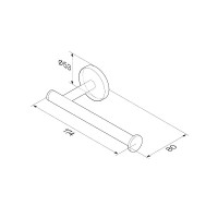 Держатель для туалетной бумаги AM.PM X-Joy A85A34122 черный Держатель для туалетной бумаги AM.PM X-Joy A85A34122 черный