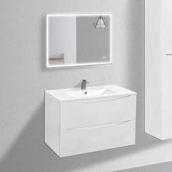 Мебель для ванной Vincea Mia 80 белая глянцевая, раковина VBS-13980