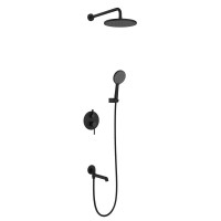 Душевой комплект Raglo R20.27.06 С ВНУТРЕННЕЙ ЧАСТЬЮ, черный