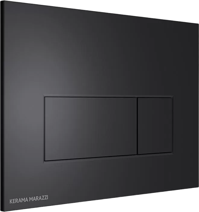 Комплект Унитаз подвесной KERAMA MARAZZI Sfera SF.wc.02 безободковый, с микролифтом, глянцевый белый + Инсталляция + Кнопка FPS.A.BLK.M черный мат