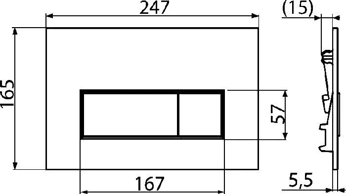Комплект Унитаз подвесной KERAMA MARAZZI Sfera SF.wc.02 безободковый, с микролифтом, глянцевый белый + Инсталляция + Кнопка FPS.A.BLK.M черный мат