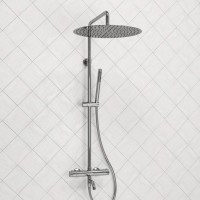 Душевая стойка Wasserkraft Berkel A188.117.137.087.CH Thermo с термостатом, хром