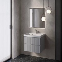 Тумба под раковину для ванной AQUAme S1 60 серая