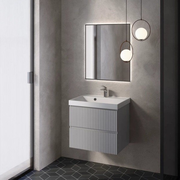 Тумба под раковину для ванной AQUAme S1 60 серая