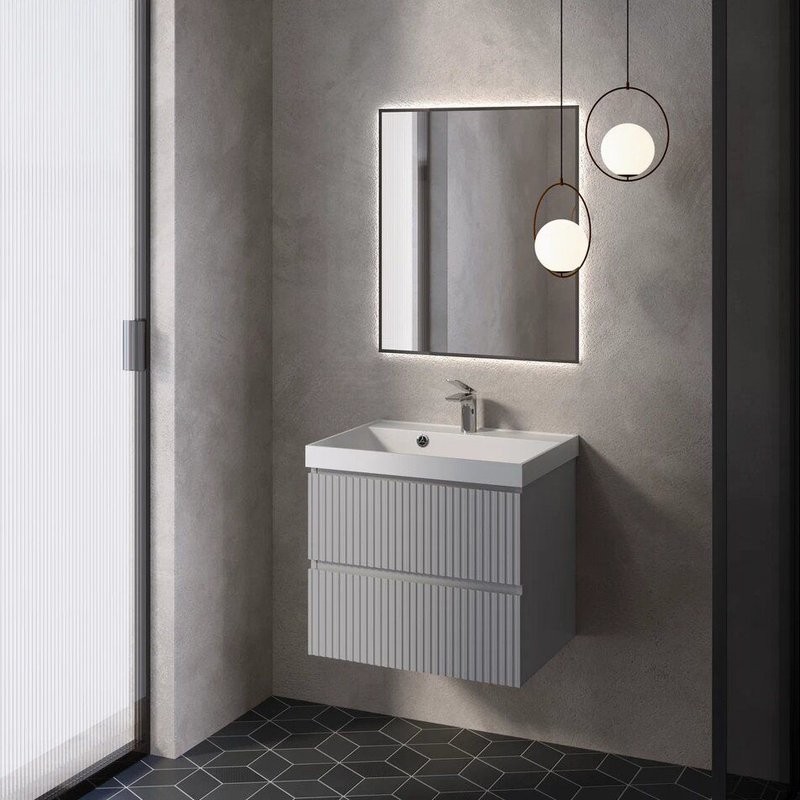 Тумба под раковину для ванной AQUAme S1 60 серая