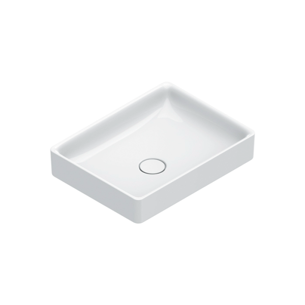 Накладная раковина Catalano Green 0422500001 50 глянцевая белая, прямоугольная