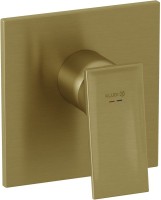 Встраиваемый смеситель для душа и ванны Kludi Decus 54755N075 брашированное золото, с внутренней частью 88022