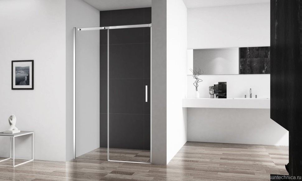 Душевая дверь в нишу BelBagno Acqua BF-1-100-C-Cr хром