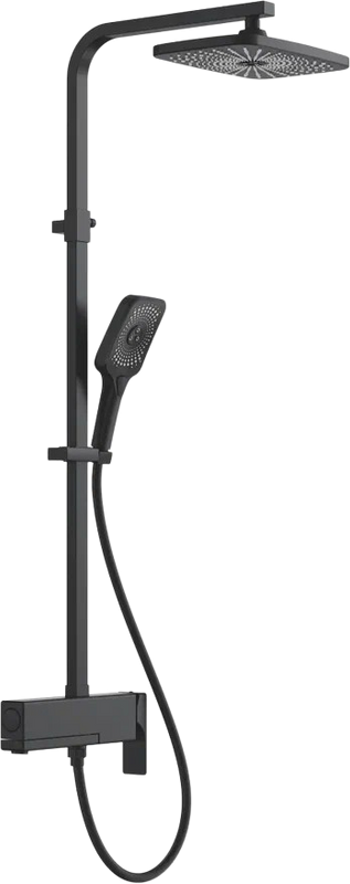 Душевая стойка Rose R1036H черная