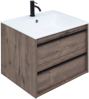 Тумба с раковиной Aquanet Lino 60 дуб веллингтон Тумба с раковиной Aquanet Lino 60 дуб веллингтон