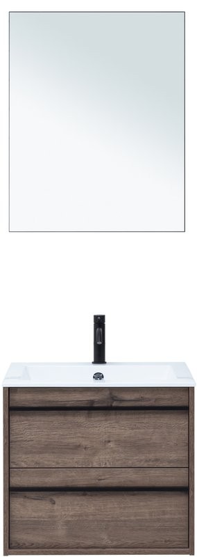 Тумба с раковиной Aquanet Lino 60 дуб веллингтон