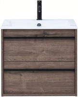 Тумба с раковиной Aquanet Lino 60 дуб веллингтон Тумба с раковиной Aquanet Lino 60 дуб веллингтон
