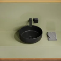 Накладная раковина Ceramicanova Taycan CN12003MB 37х37 матовая черная
