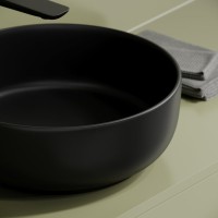 Накладная раковина Ceramicanova Taycan CN12003MB 37х37 матовая черная