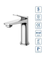 Смеситель для раковины BelBagno Unique UNIQUE-LVM-CRM-W0 хром