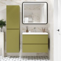 Тумба под раковину без столешницы Art&Max Bianchi 75 подвесная, оливковая матовая