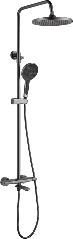 Душевая стойка Rose R3936T оружейная сталь