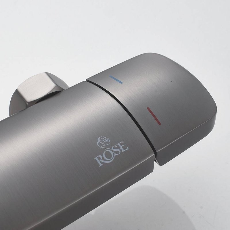 Душевая стойка Rose R3936T оружейная сталь