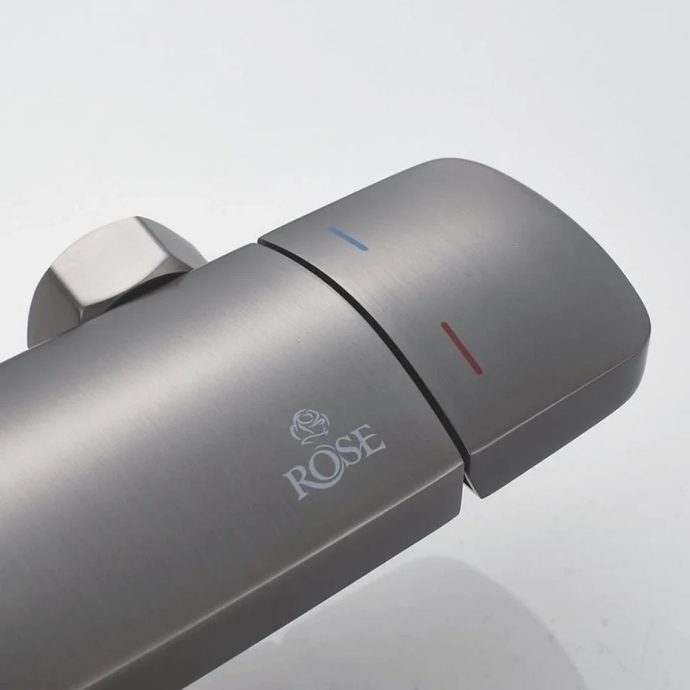 Душевая стойка Rose R3936T оружейная сталь