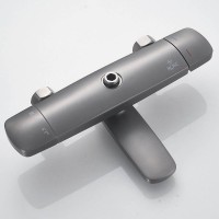 Душевая стойка Rose R3936T оружейная сталь