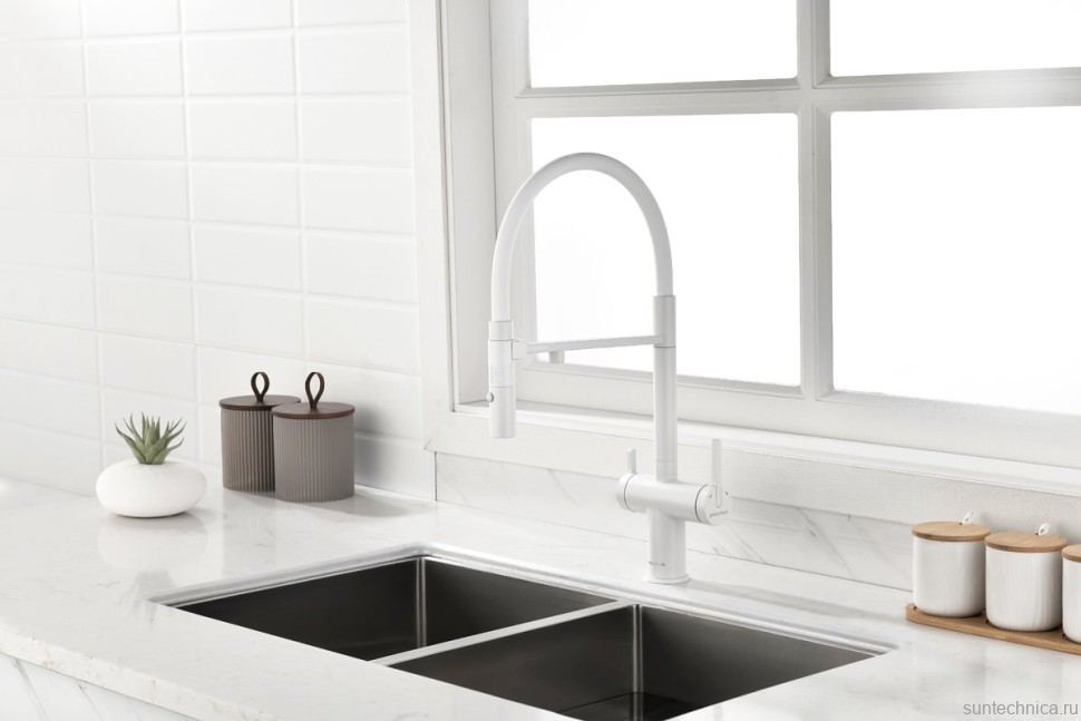 Смеситель для кухни Gravity, белый матовый, Gr213888-WH, Starke-Paulmark