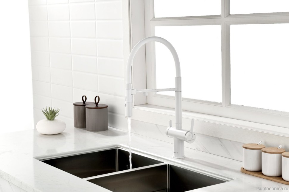 Смеситель для кухни Gravity, белый матовый, Gr213888-WH, Starke-Paulmark