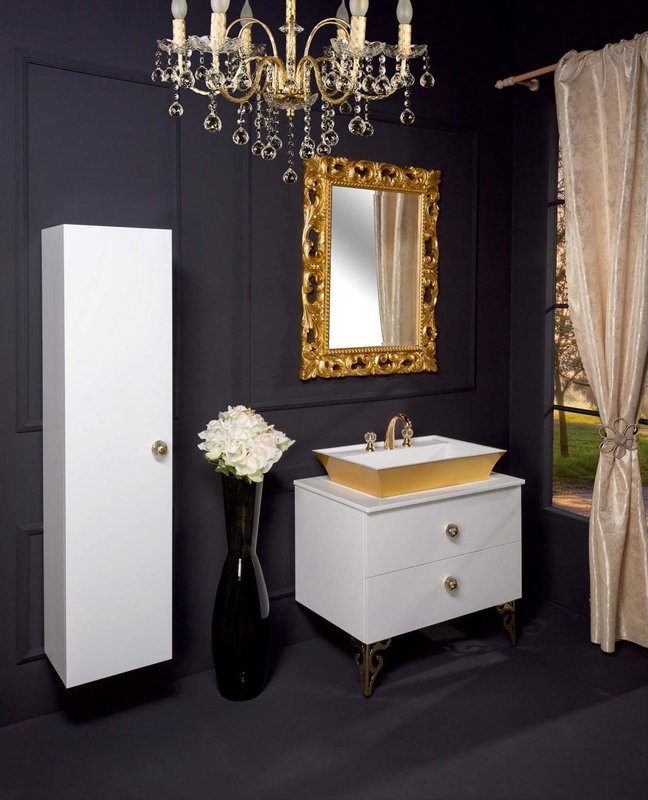 Накладная раковина Armadi Art NeoArt 803 67 золото, прямоугольная, искусственный камень, с 1 отверстием под смеситель