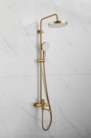 Душевая стойка BELZ B812 B24812-5 брашированное золото