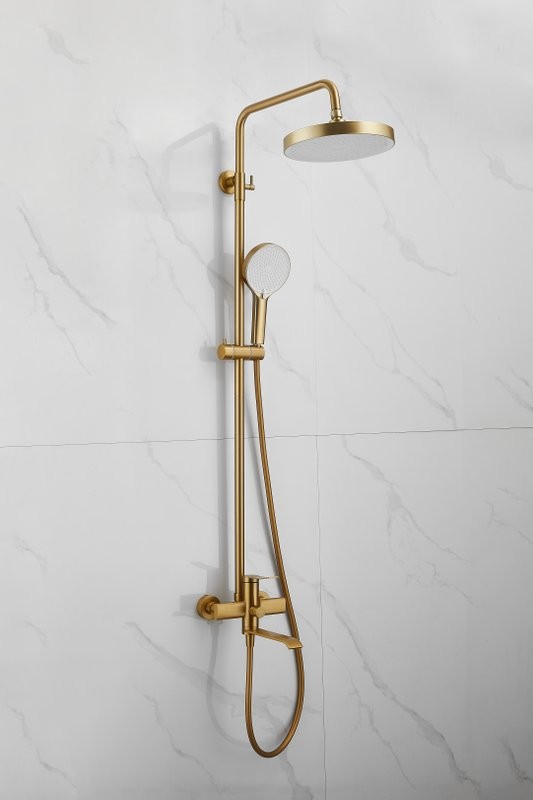 Душевая стойка BELZ B812 B24812-5 брашированное золото