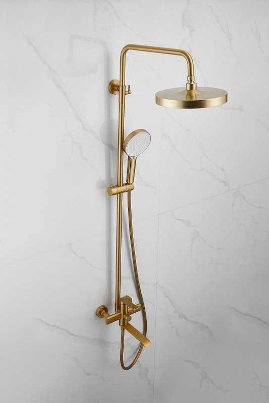 Душевая стойка BELZ B812 B24812-5 брашированное золото