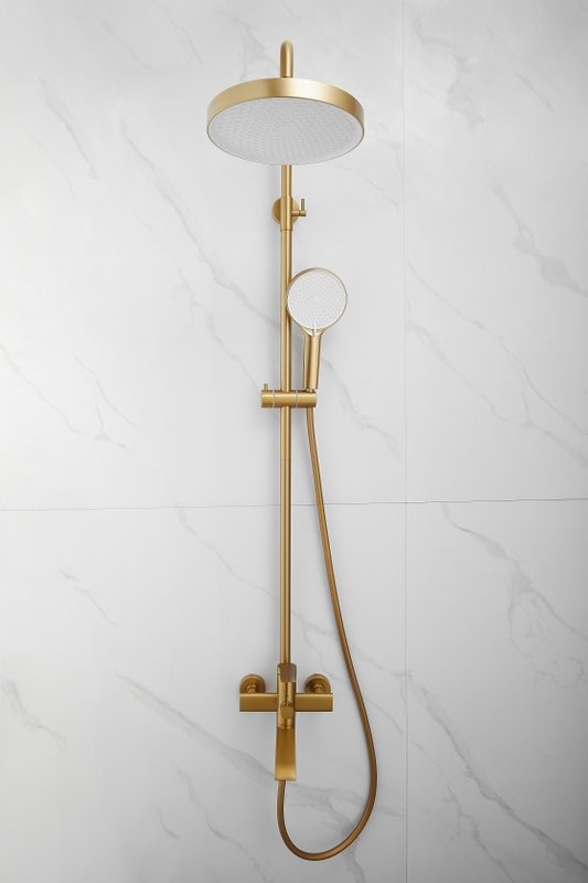 Душевая стойка BELZ B812 B24812-5 брашированное золото