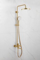 Душевая стойка BELZ B812 B24812-5 брашированное золото