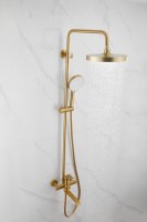 Душевая стойка BELZ B812 B24812-5 брашированное золото