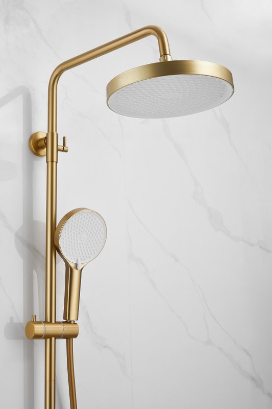 Душевая стойка BELZ B812 B24812-5 брашированное золото