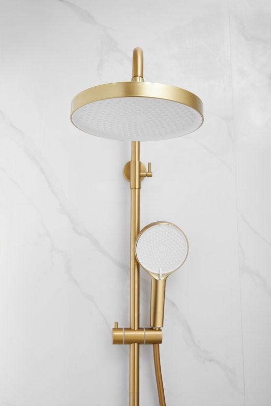 Душевая стойка BELZ B812 B24812-5 брашированное золото