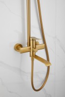 Душевая стойка BELZ B812 B24812-5 брашированное золото