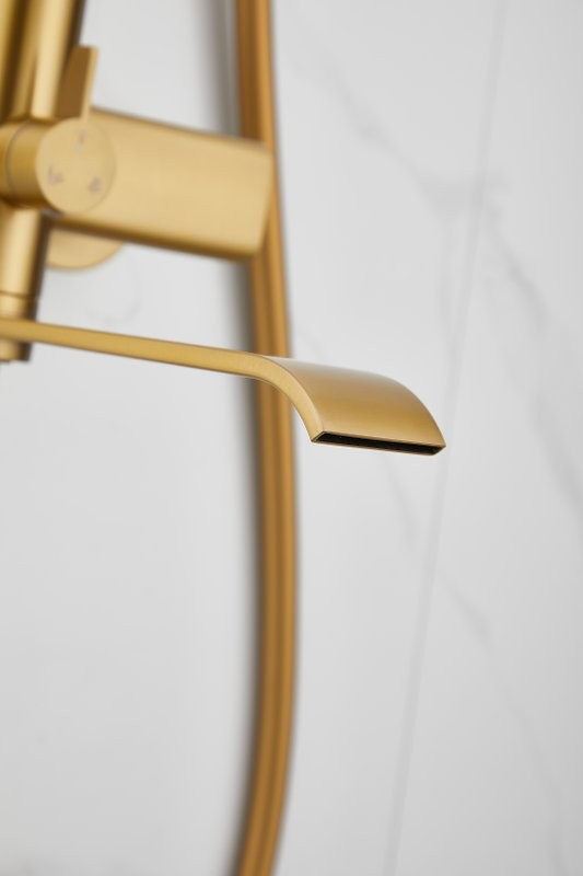 Душевая стойка BELZ B812 B24812-5 брашированное золото