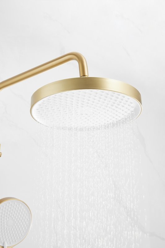 Душевая стойка BELZ B812 B24812-5 брашированное золото