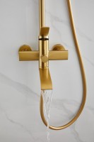 Душевая стойка BELZ B812 B24812-5 брашированное золото