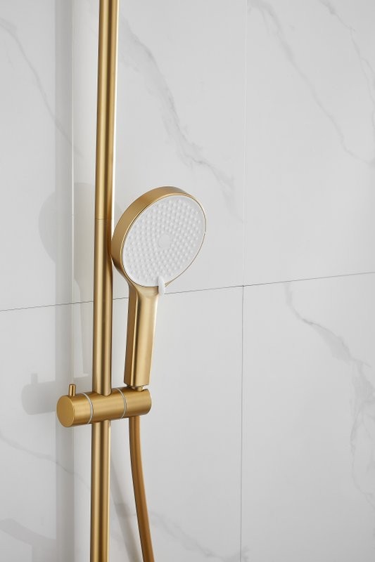 Душевая стойка BELZ B812 B24812-5 брашированное золото