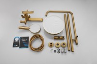 Душевая стойка BELZ B812 B24812-5 брашированное золото