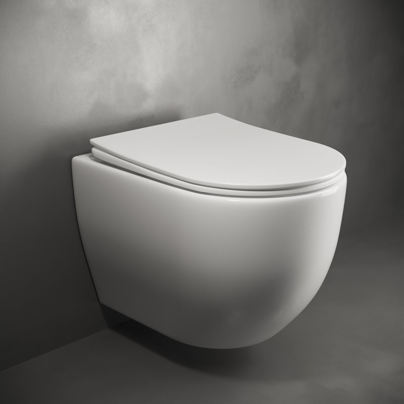 Комплект Унитаз подвесной Ceramicanova Mia Rimless CN1805 + Инсталляция AlcaPlast AM101/1120-4:1 RU M570-0001 кнопка смыва белая