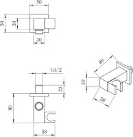 Душевой комплект Berges Figure 2S 071032 С ВНУТРЕННЕЙ ЧАСТЬЮ, черный матовый