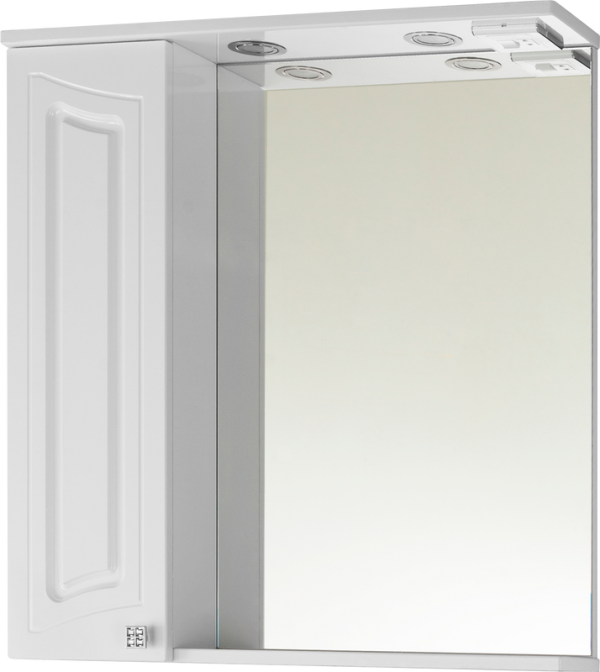 Зеркало Vod-Ok Адам L 75 белое