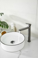 Смеситель для раковины BELZ B713 B11713-3 оружейная сталь Смеситель для раковины BELZ B713 B11713-3 оружейная сталь