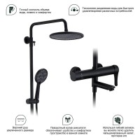 Душевая стойка Splenka S223 S223.24.06 черный