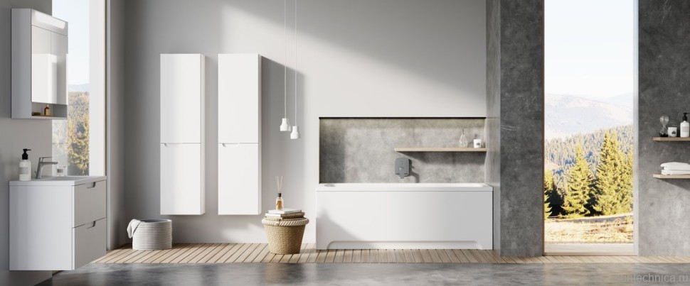 Акриловая ванна Ravak Classic II 150x70 см, пристенная, белая, на ножках