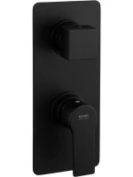 Встраиваемый смеситель для душа и ванны Remer Energy EY92KBNO С ВНУТРЕННЕЙ ЧАСТЬЮ, черный матовый Встраиваемый смеситель для душа и ванны Remer Energy EY92KBNO С ВНУТРЕННЕЙ ЧАСТЬЮ, черный матовый