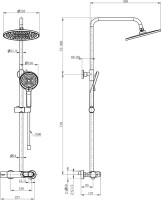 Душевая стойка Wonzon & Woghand WW-B2091-A-MW матовая белая
