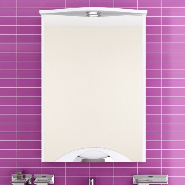 Зеркало-шкаф Runo Эконом мебель Ибица 50 с подсветкой